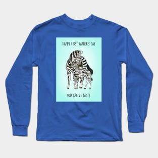 Zebra Father's day Long Sleeve T-Shirt